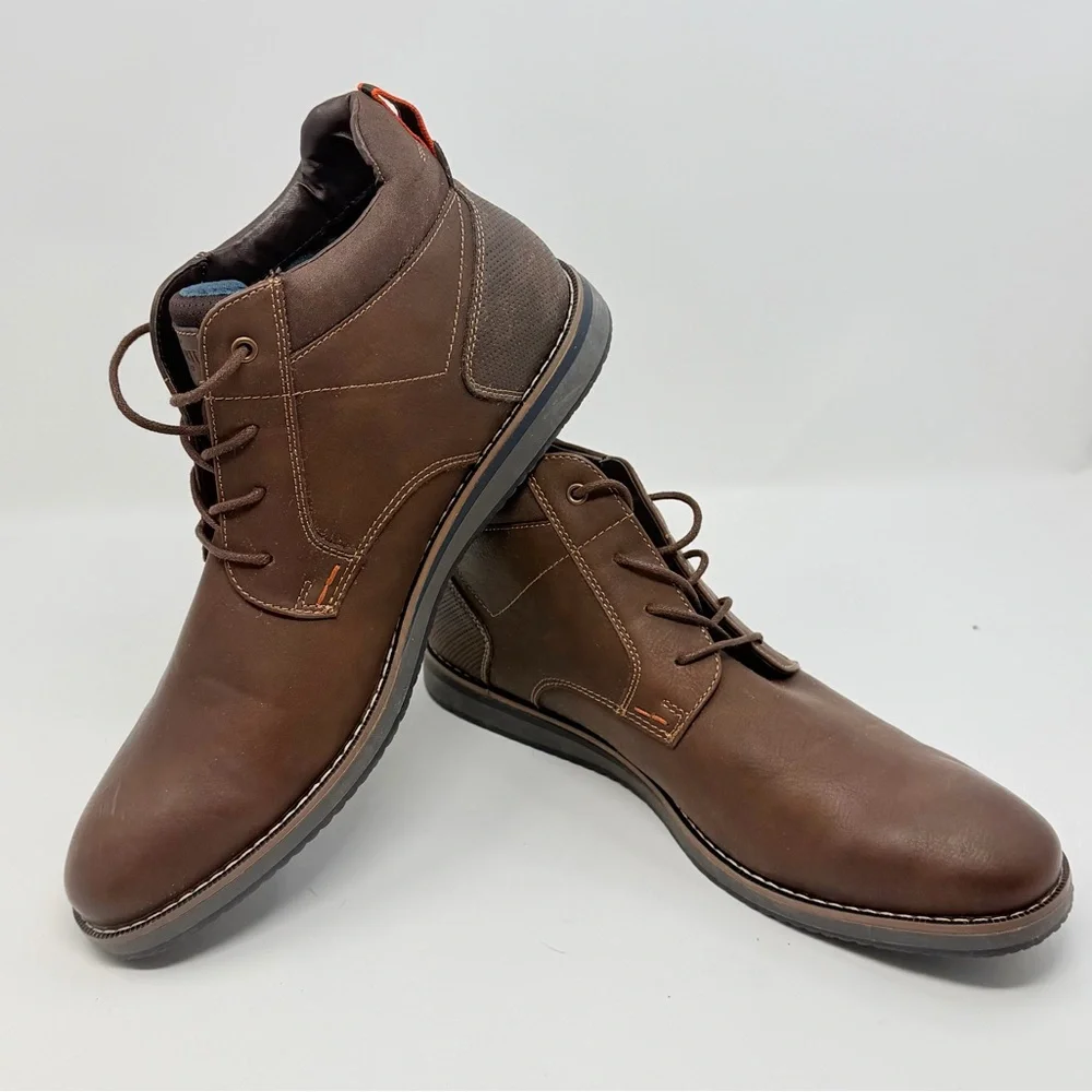 Nunn Bush - All Manmade - Size 11 Men's Brown Ankle Boots